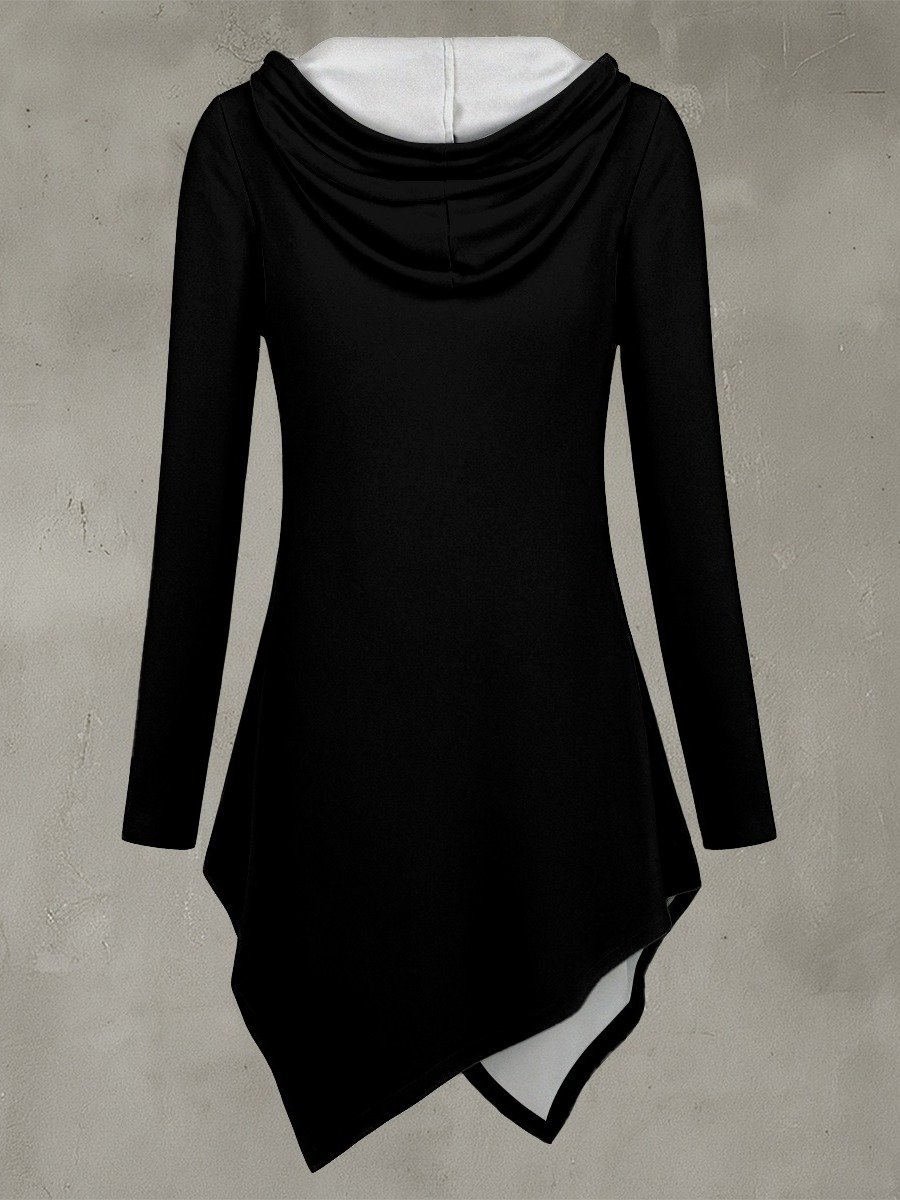 Midnight Crossover Asymmetric Hoodie product image (2)