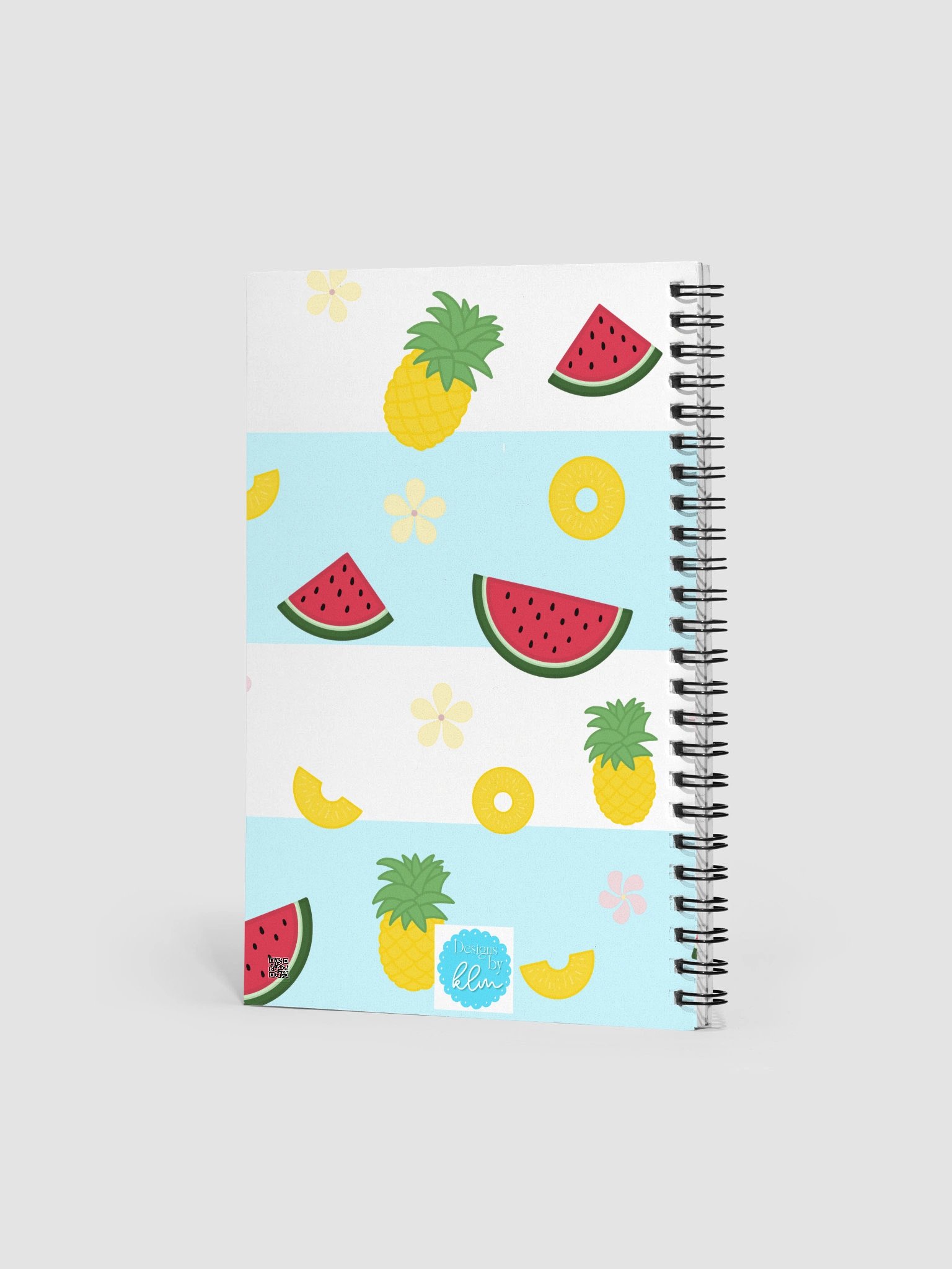 Pineapple Watermelon Pattern Spiral Journal product image (3)