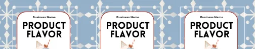Snowflake Sky Label Templates Bundle product image (4)