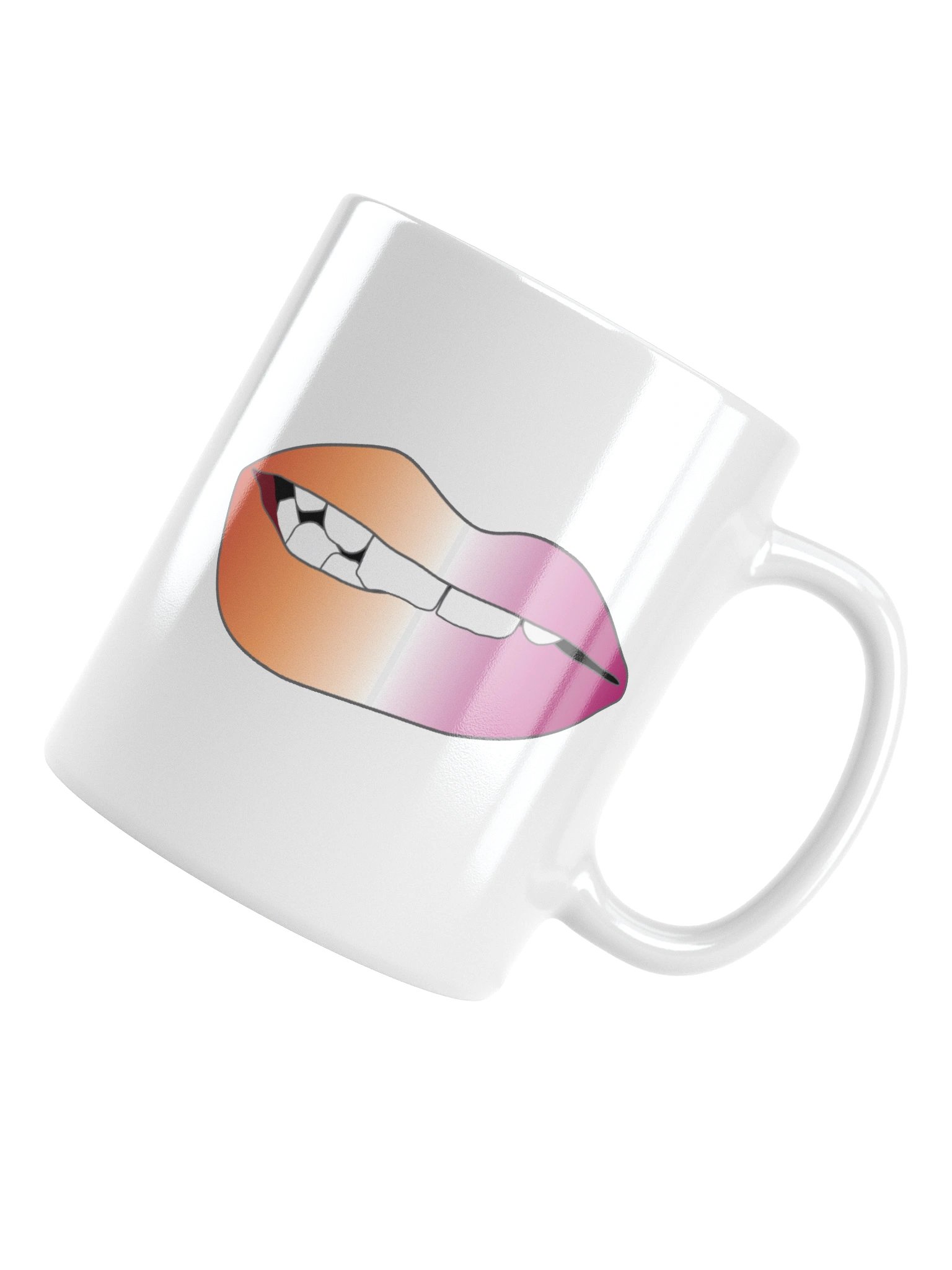 Lesbian Pride Gradient Biting Lips Mug product image (4)