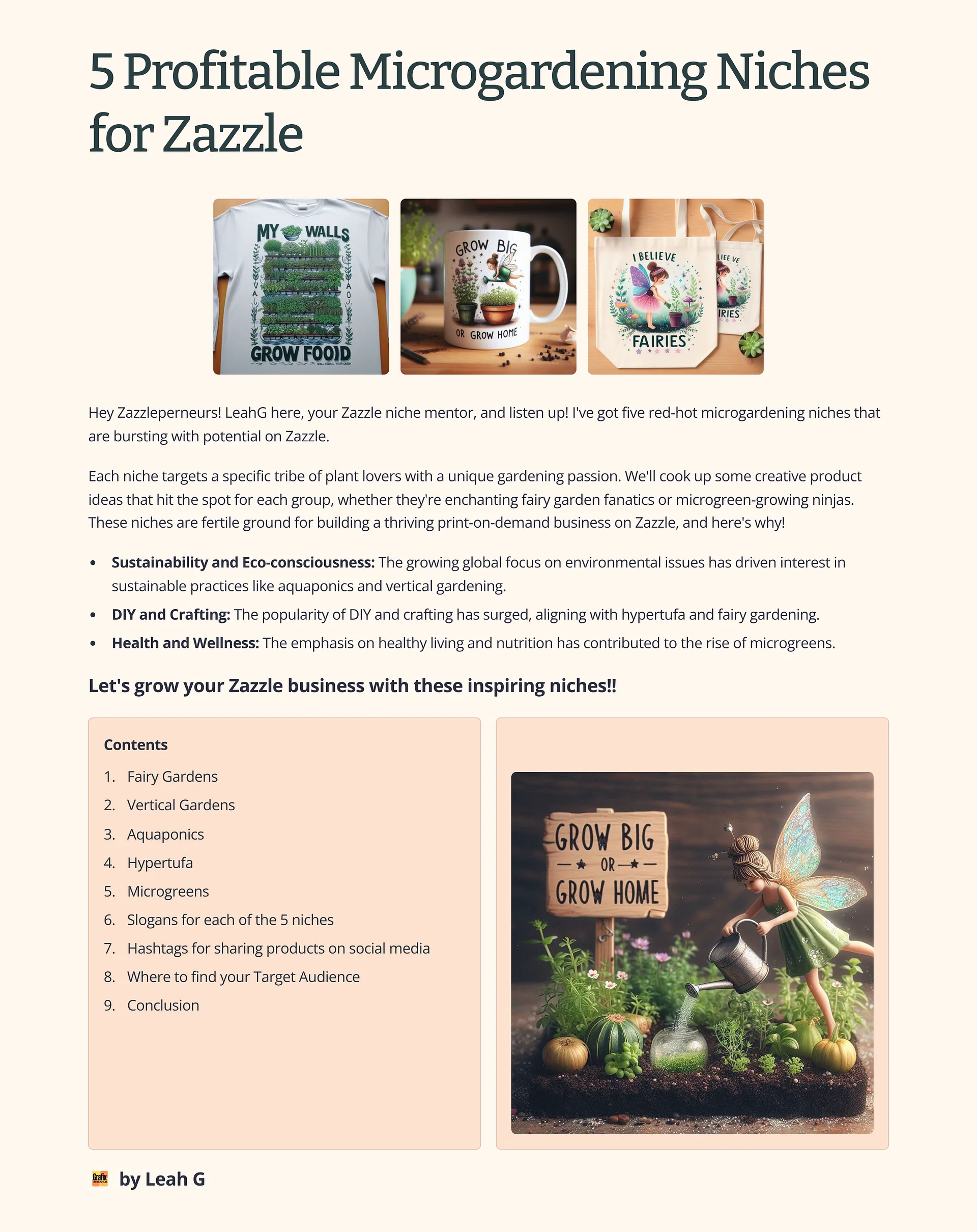 Zazzle Resources - Garden Lover Graphics and Design Guide product image (4)