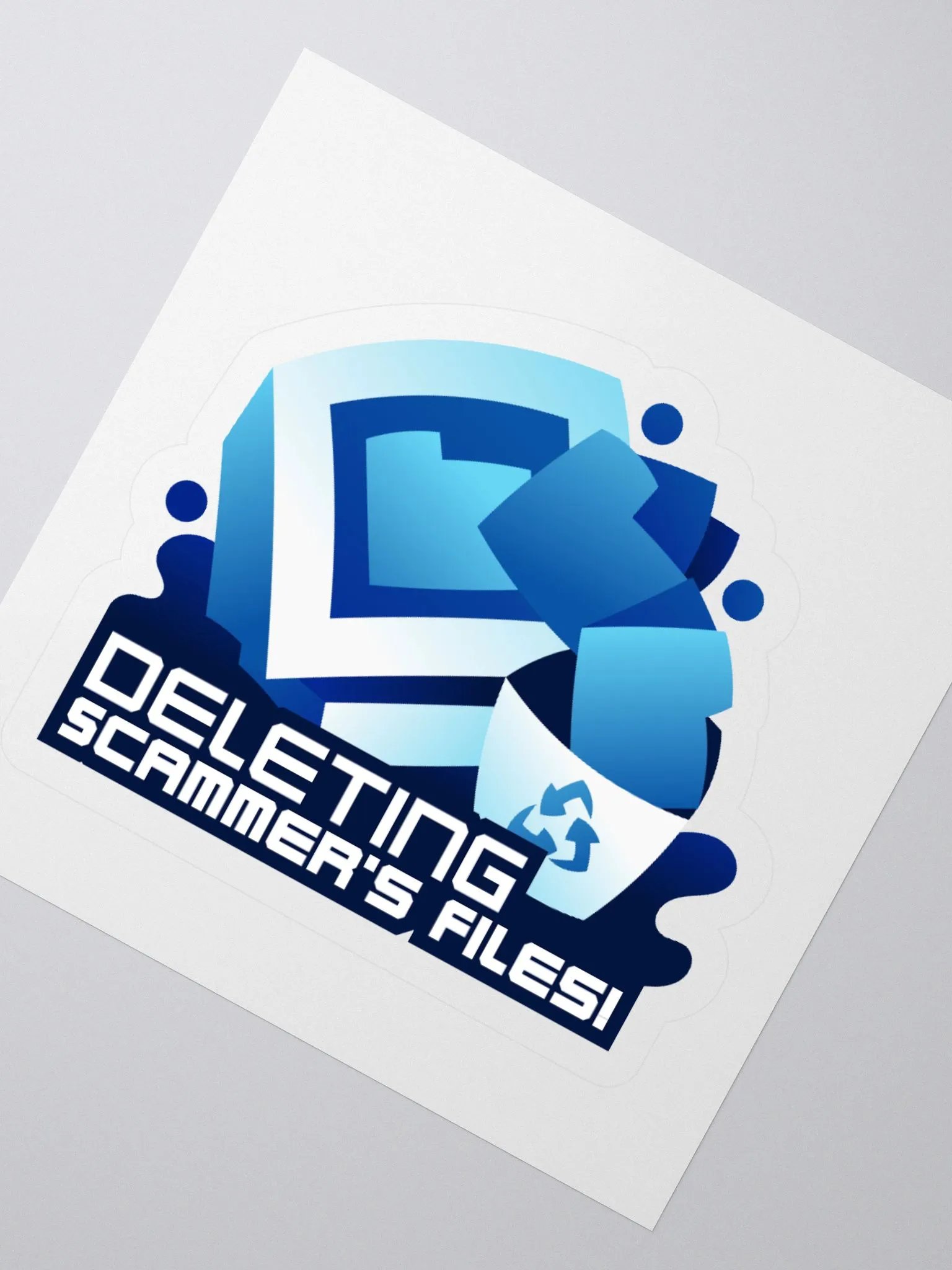 Deleting scammers files sticker product image (6)