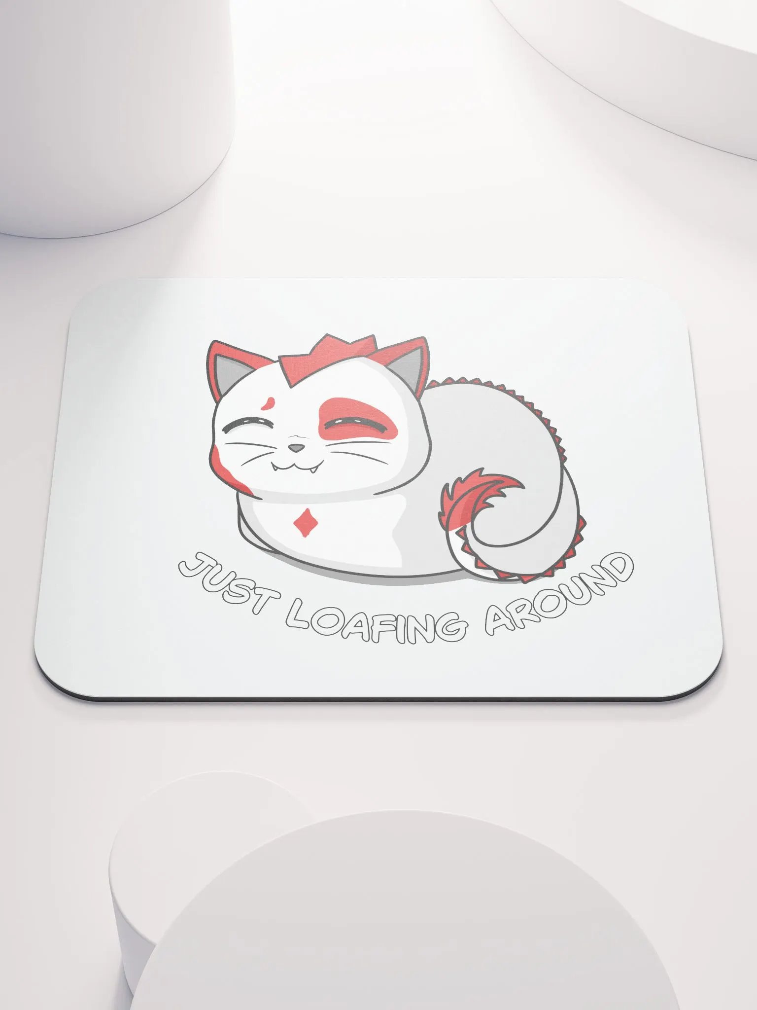 Just Loafing Around Cat Mouse Pad product image (1)