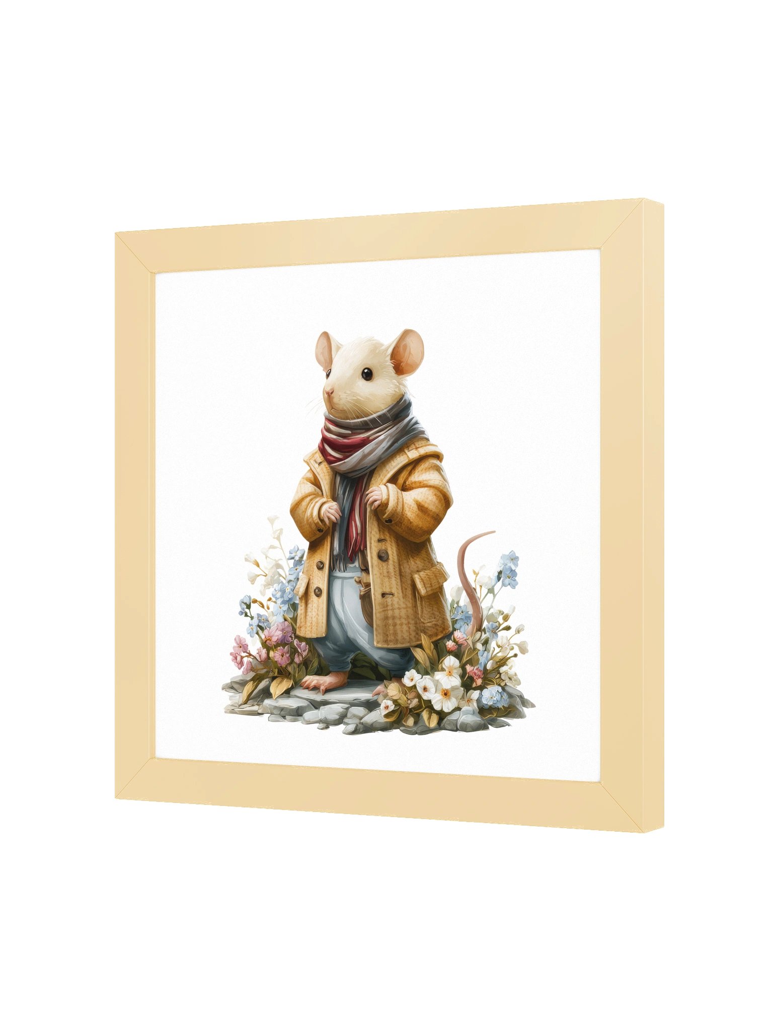 Gentle Horizon — The Path Remembers Mouse Framed Art Print (10x10") product image (6)