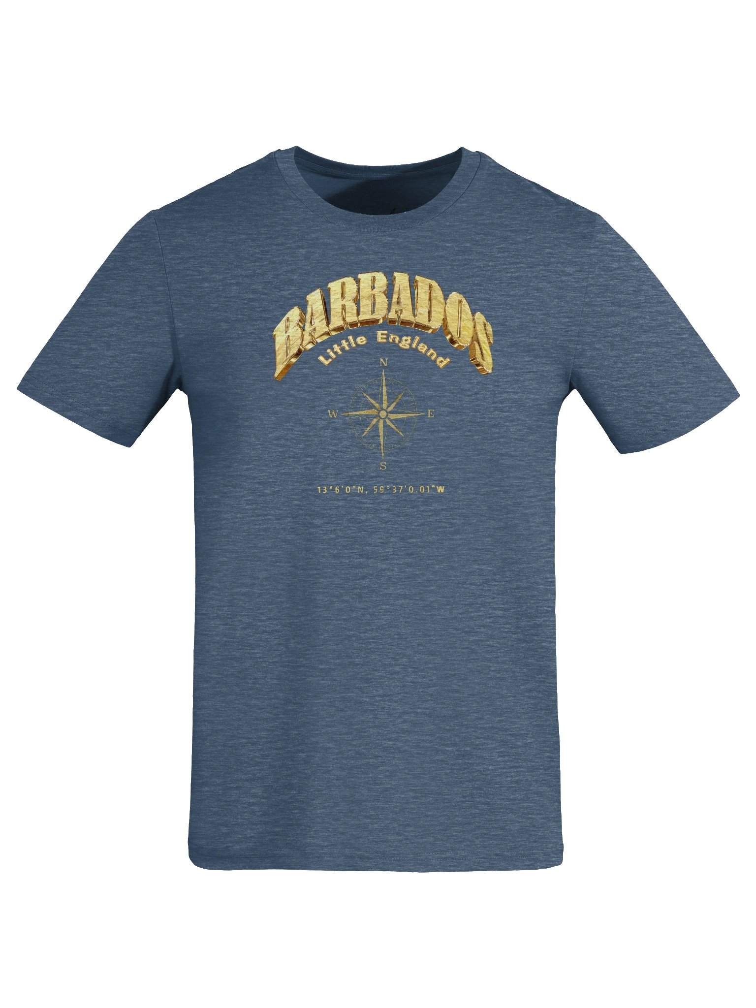 Compass - Barbados - Vintage Gold | | Organic Cotton T-Shirt | 9 Colors product image (77)