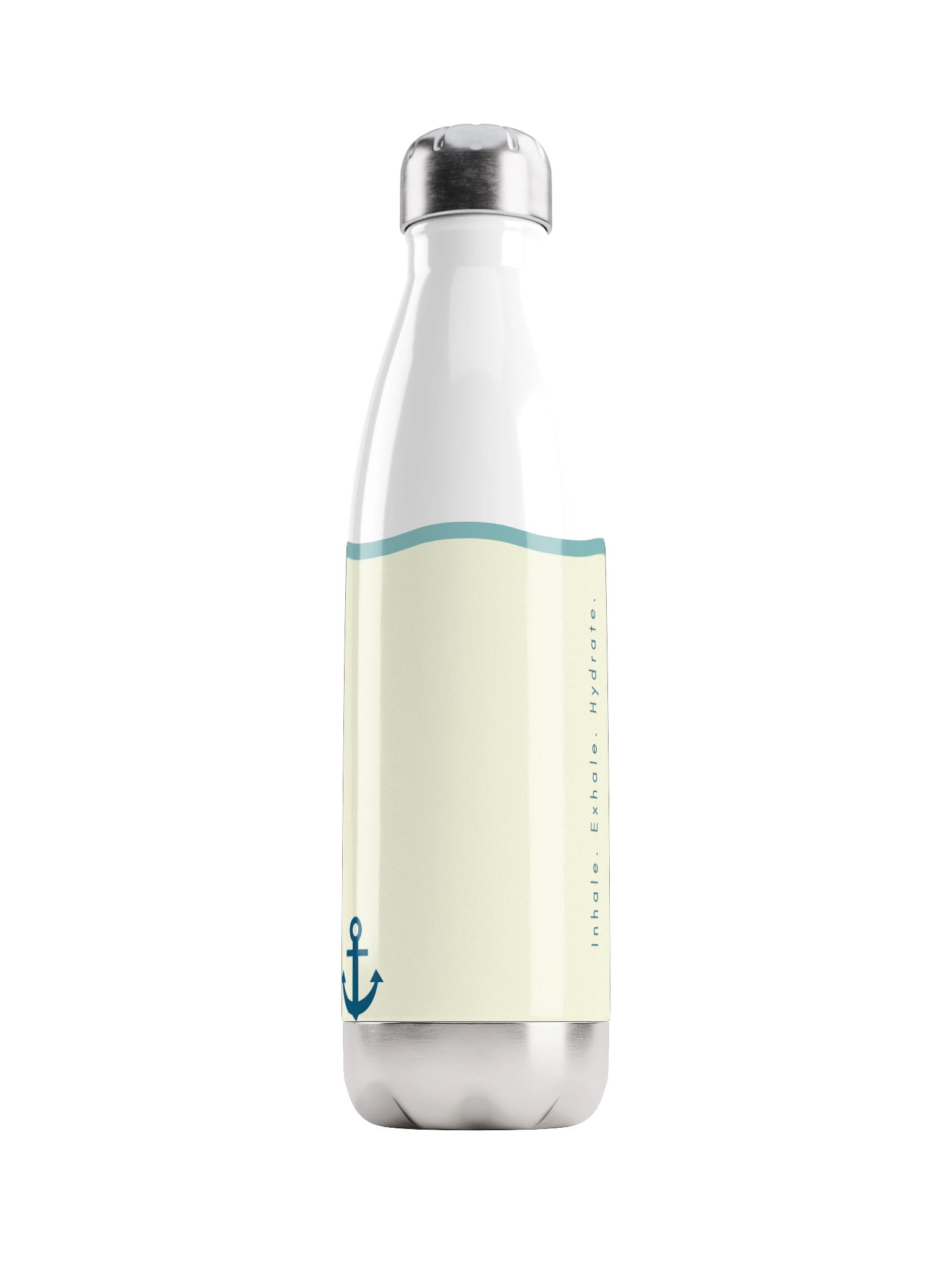Minimalist Anchor Water Bottle, 17oz Stainless Steel Vacuum Flask, Insulated Bowling Pin Bottle, product image (1)