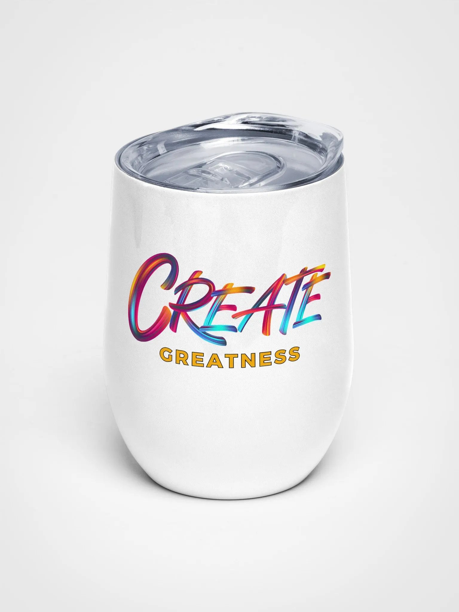 Create Greatness Wine Tumbler product image (1)