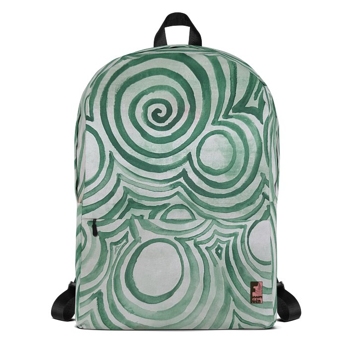 "Green Swirl" Backpack product image (1)