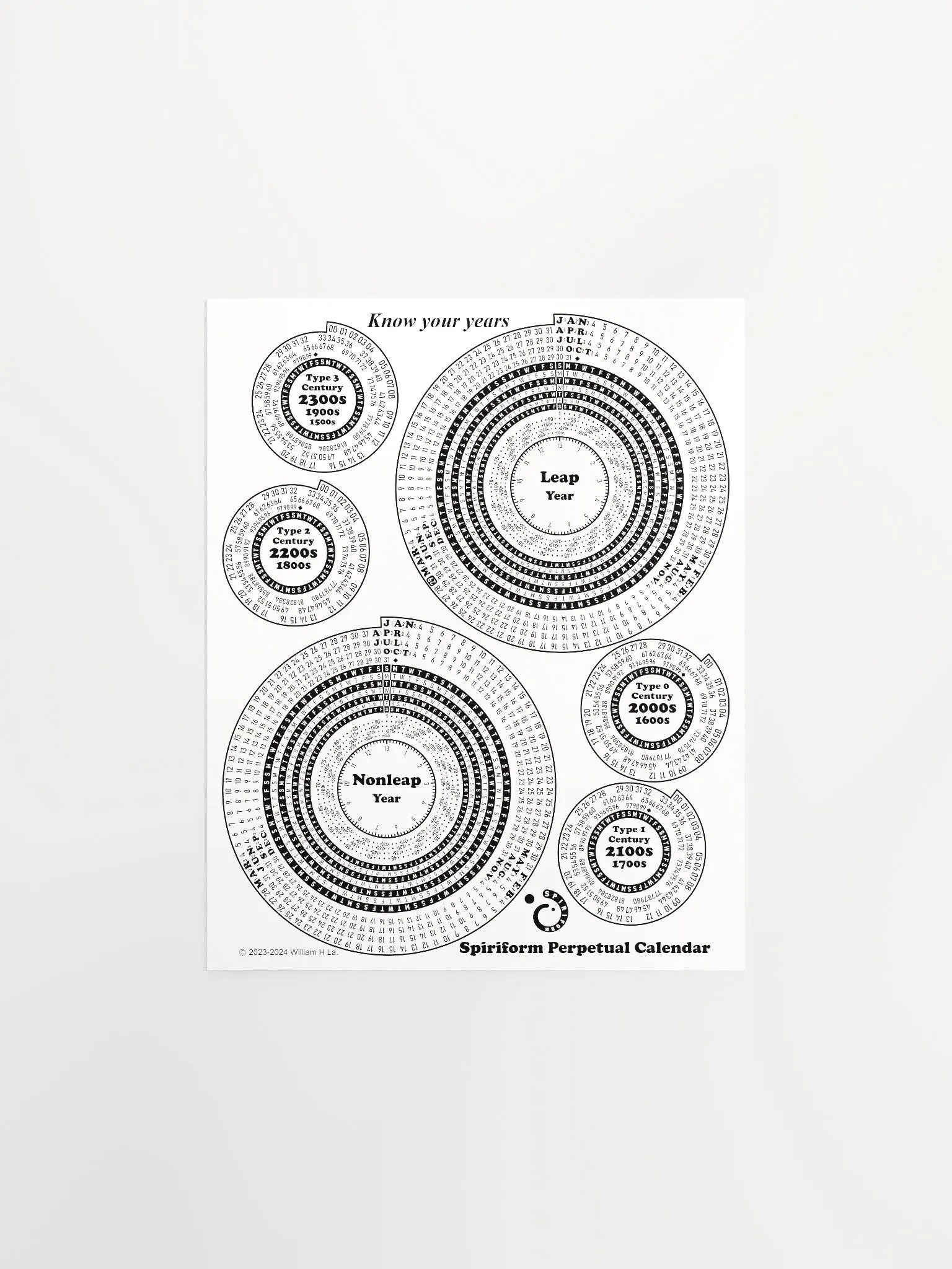 Spiriform Perpetual Calendar 8