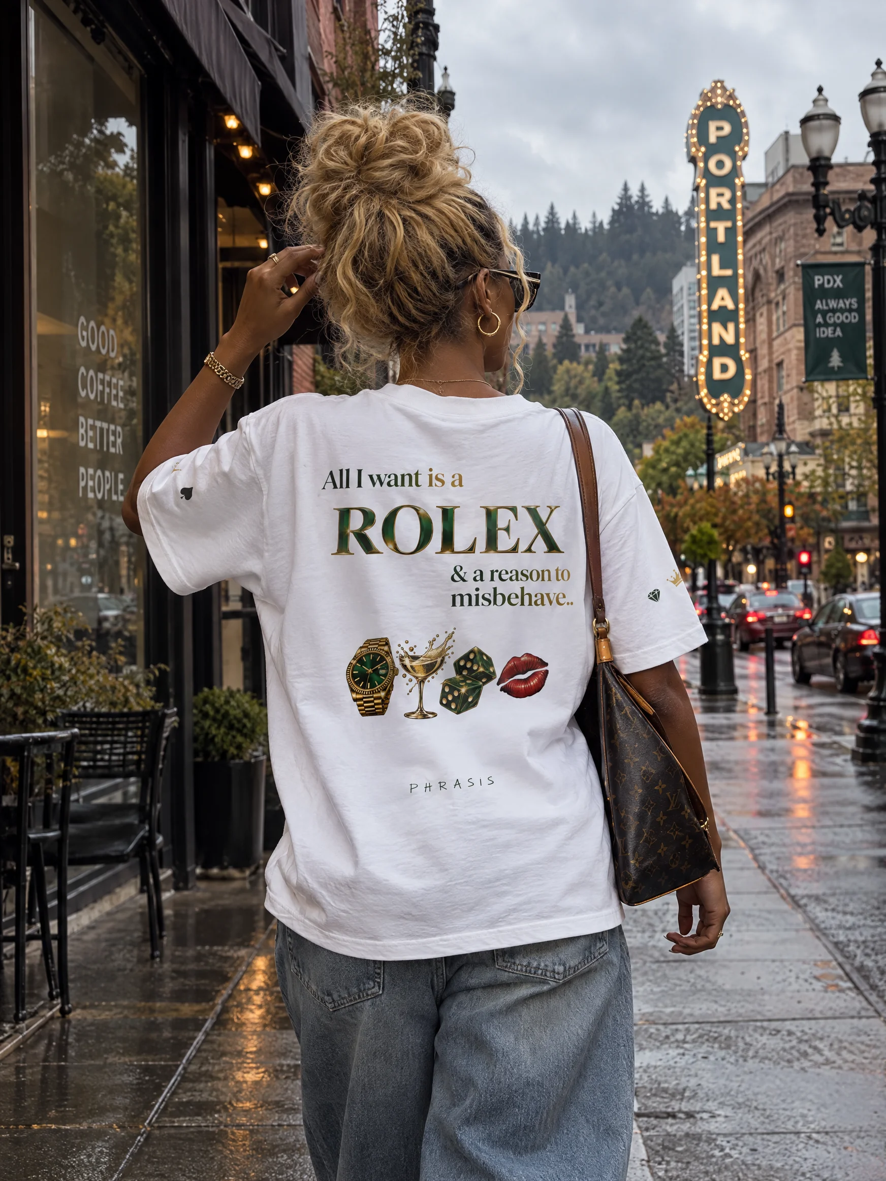 All I Want is a Rolex & a reason to misbehave — Solid White Blend — photo 1 of 12