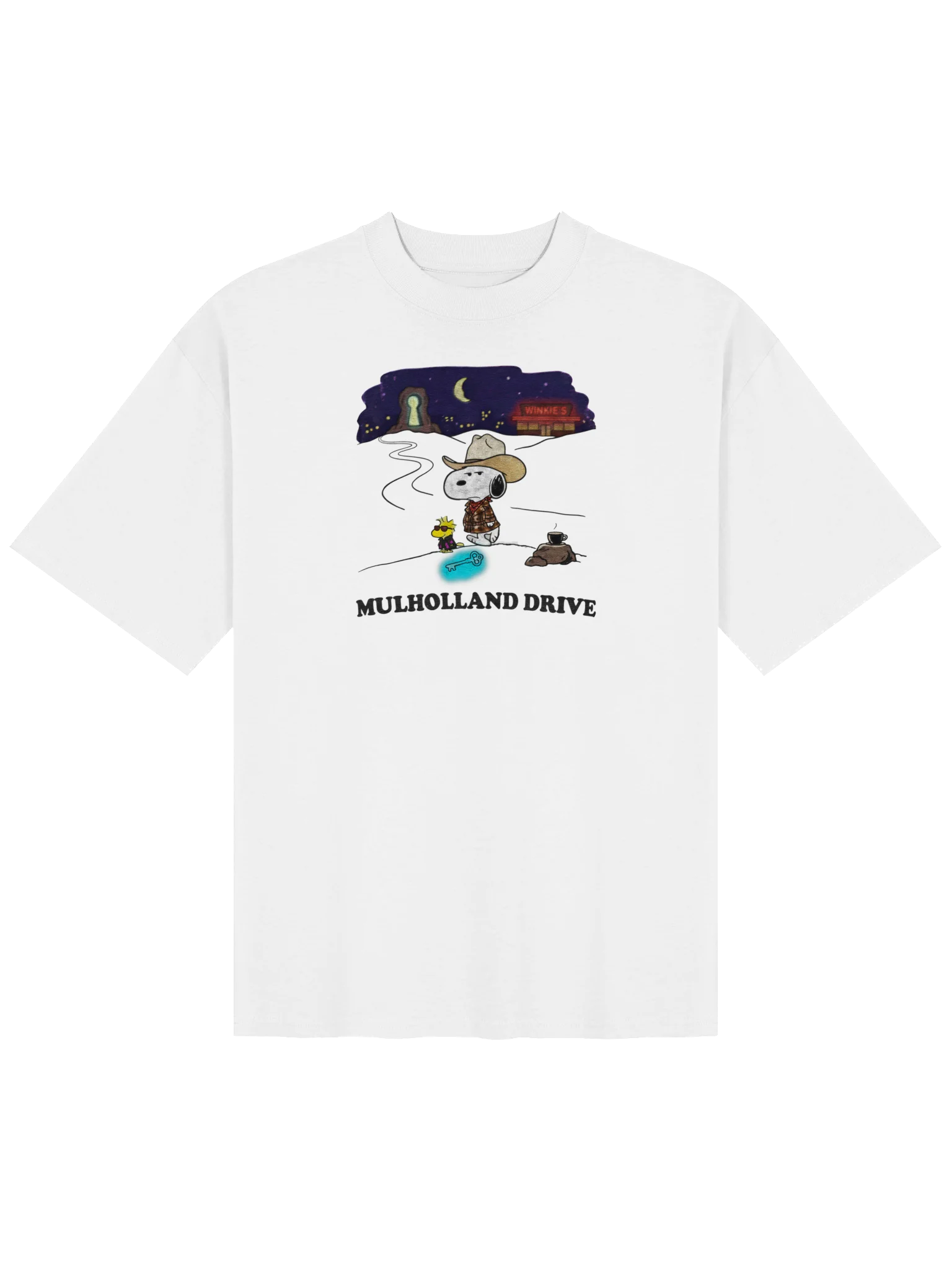 Vintage Snoopy "Mulholland Drive" Oversized Parody Tee product image (1)