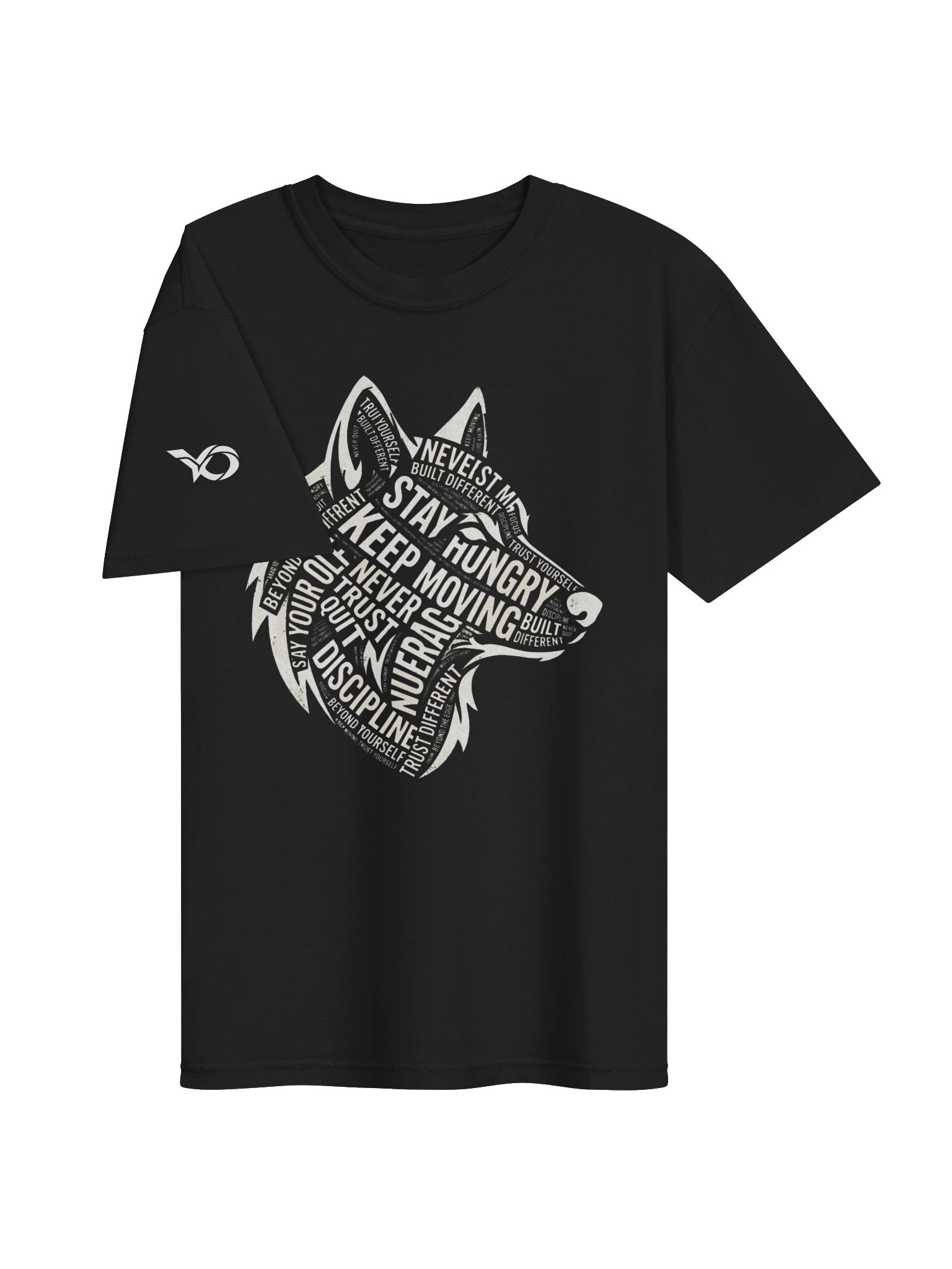 Wolf Mindset Typography Graphic Tee product image (8)