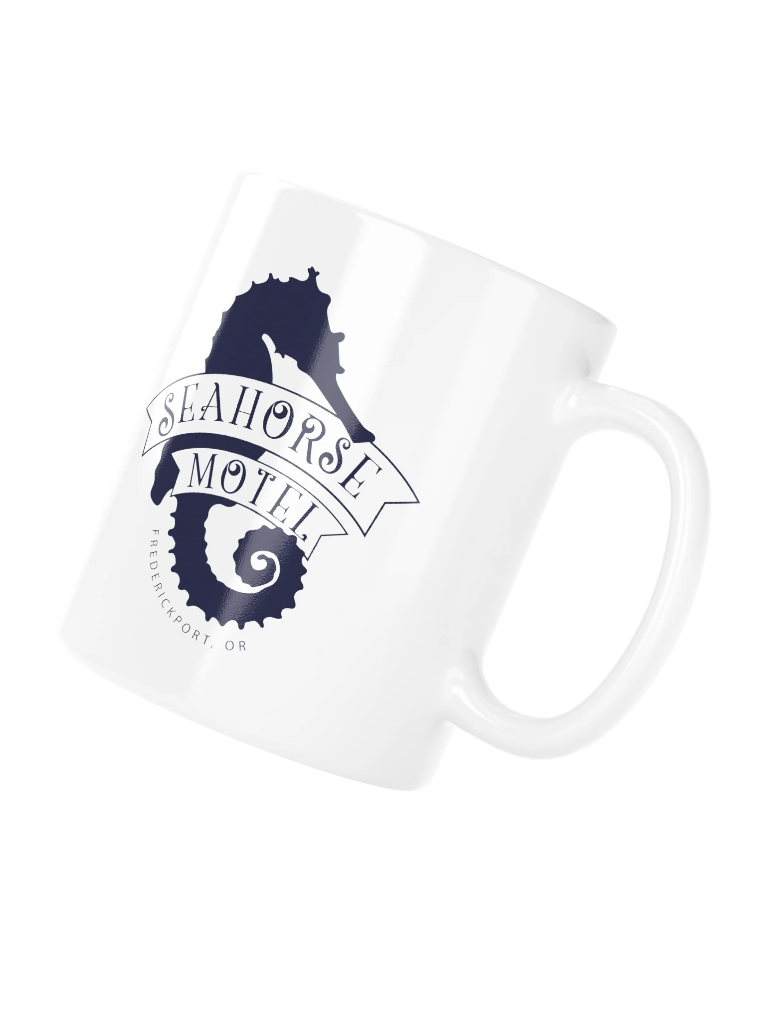 Seahorse Motel Blue Coffee Mug product image (4)