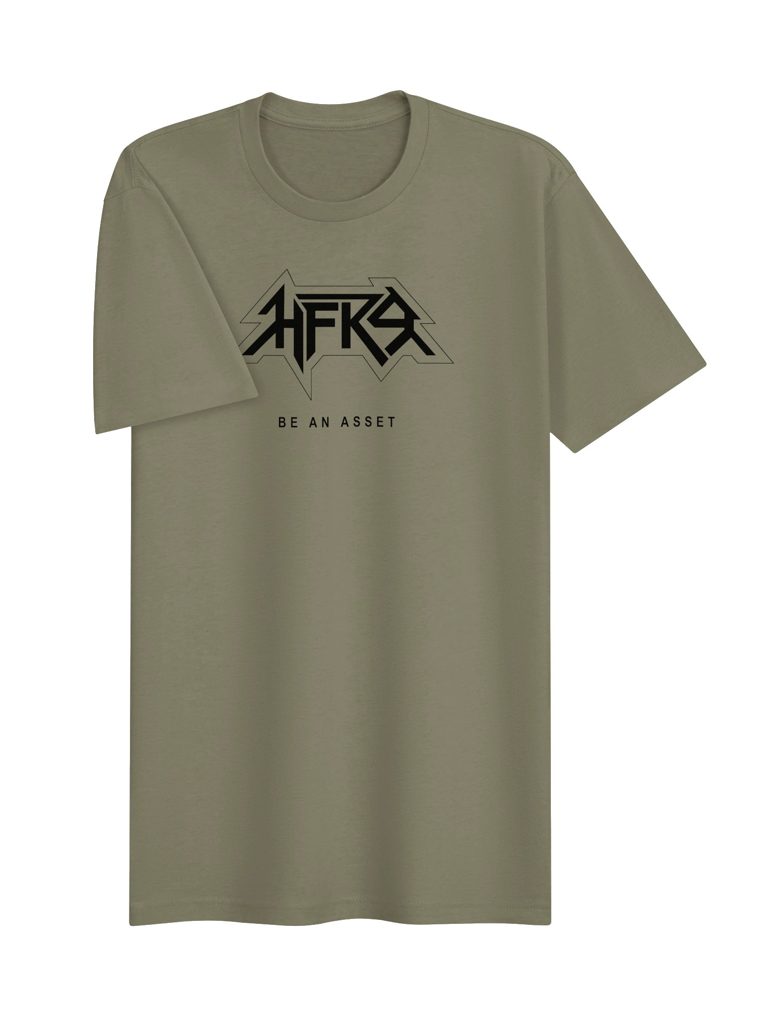 HFK9 BE AN ASSET Metal Logo Tee — Military Green product image (3)