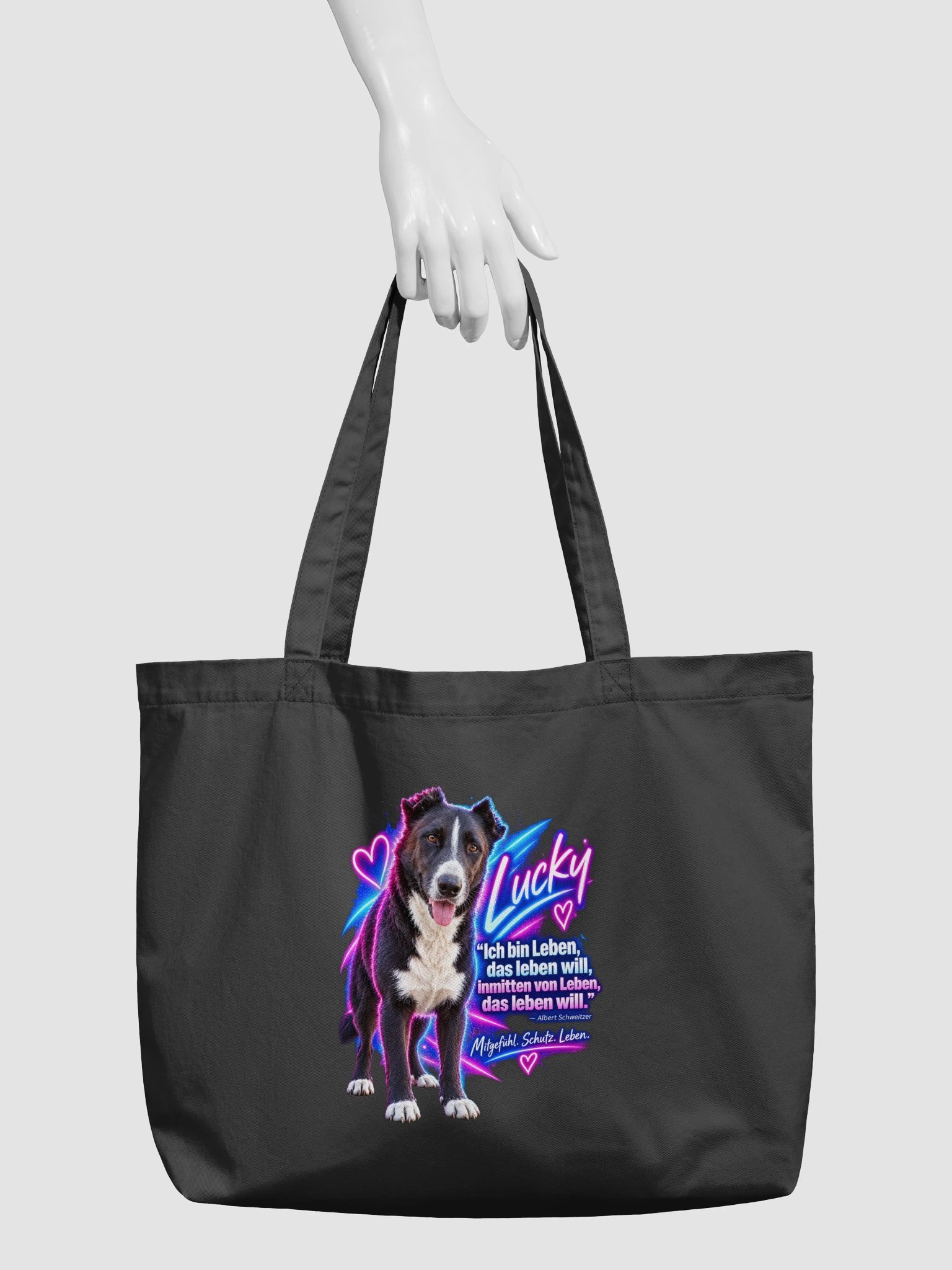 Lucky – Mitgefühl. Schutz. Leben. Organic Tote product image (5)