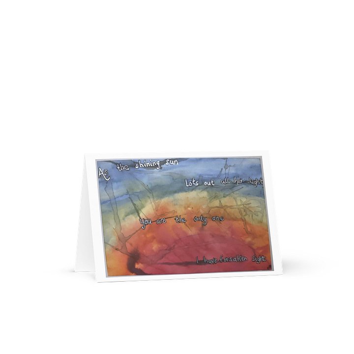 As the Shining Sun — Printed Greeting Card — Eldhollow product image (1)