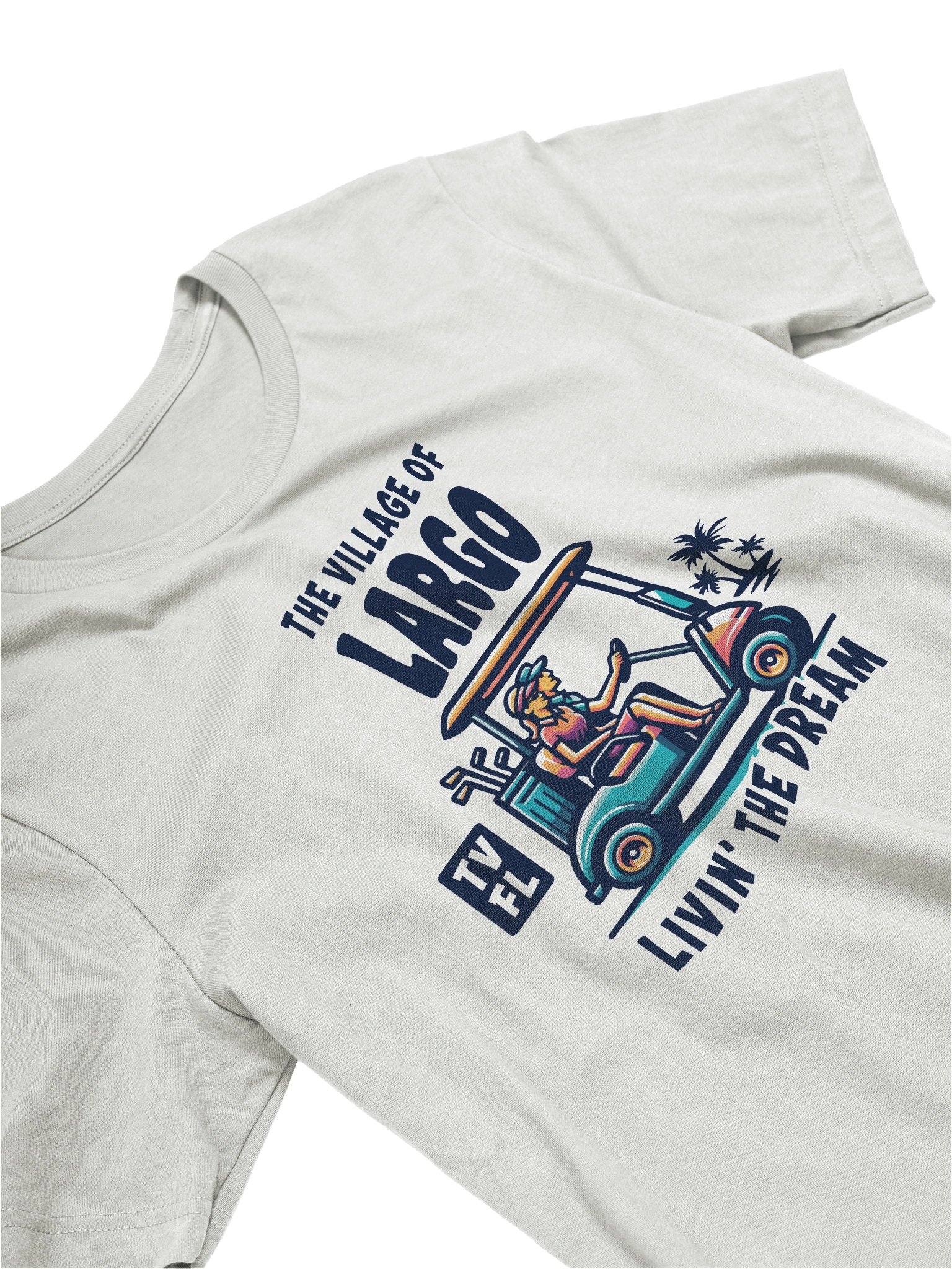 The Village of Largo TV FL Golf Cart Design T-Shirt product image (3)