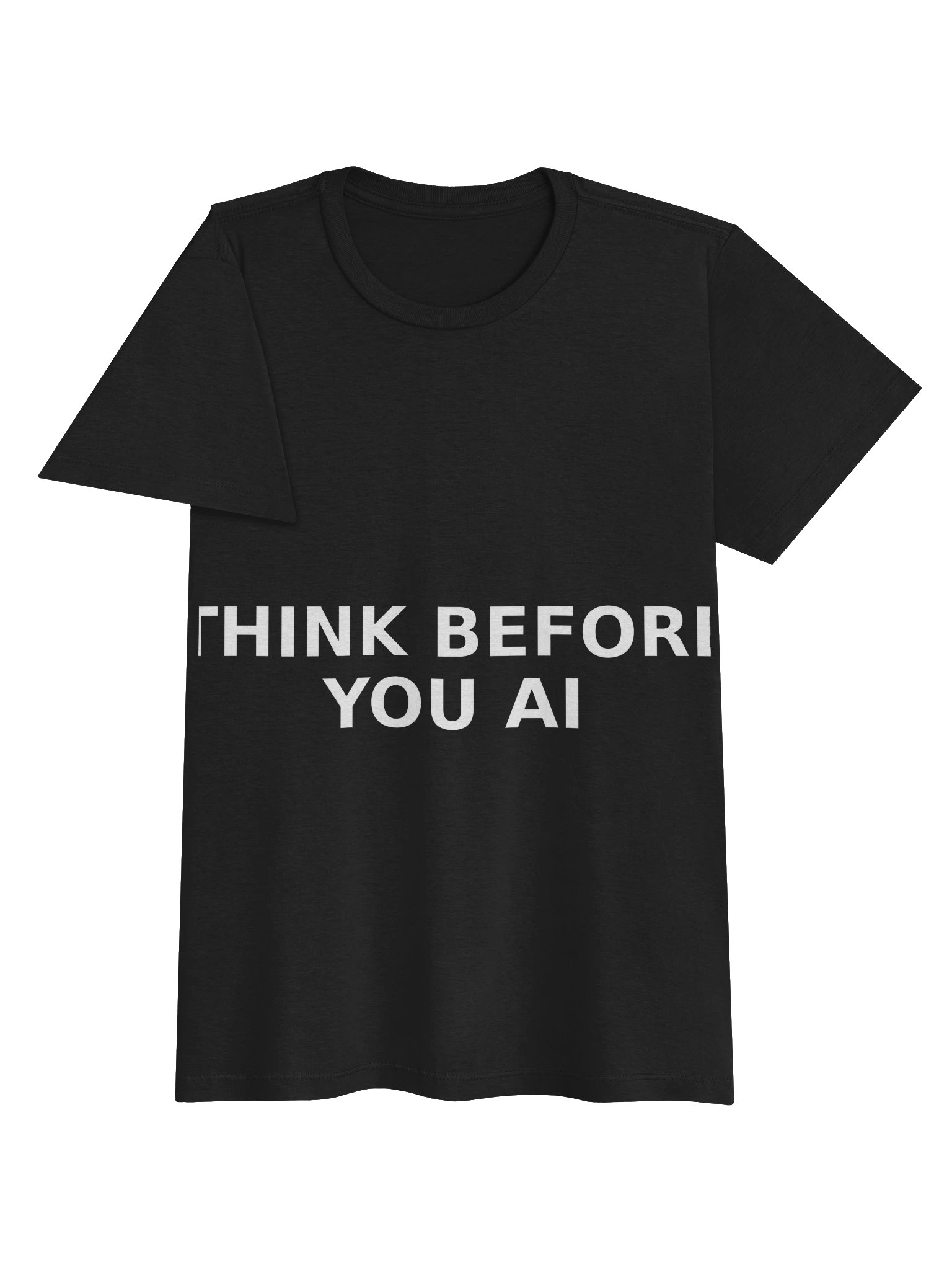 Think Before You AI Adult Tee product image (3)