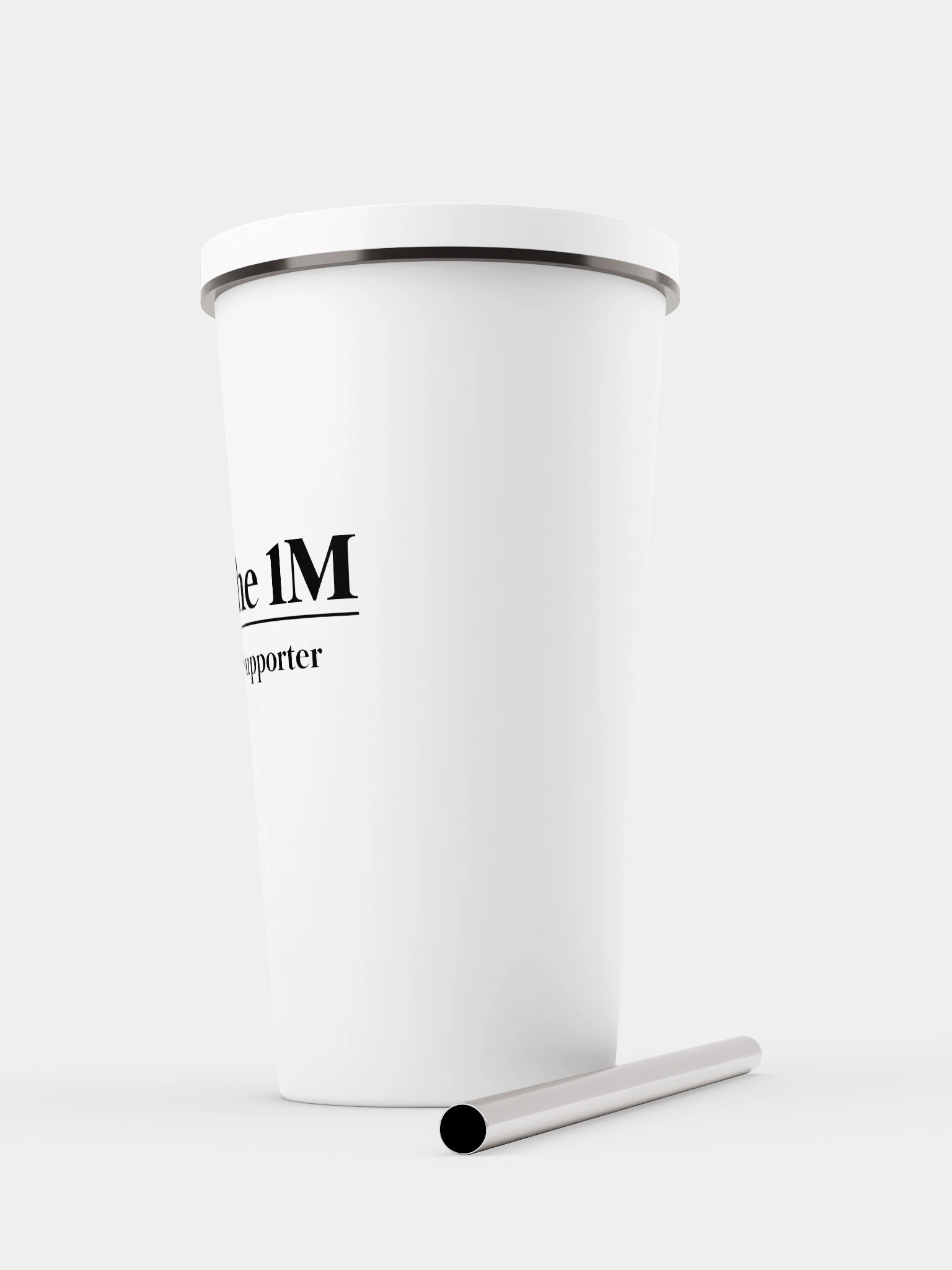 Tumbler with a Straw - White product image (5)