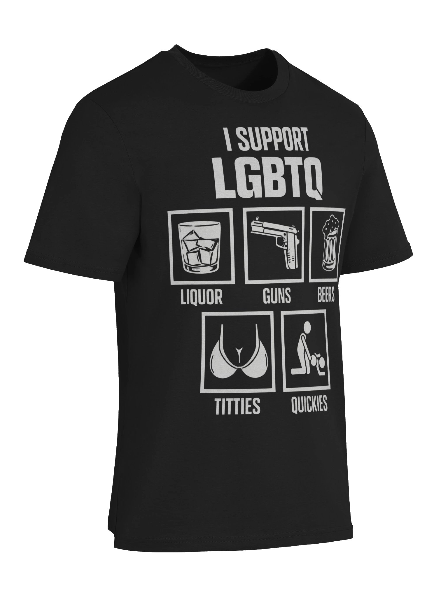 I SUPPORT LGBTQ — Bold Icon Unisex Tee product image (18)