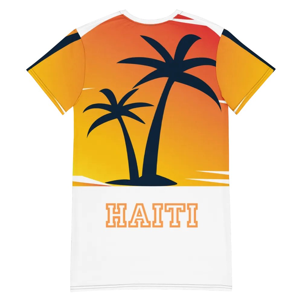 Sunset Palm Paradise T-Shirt Dress product image (6)