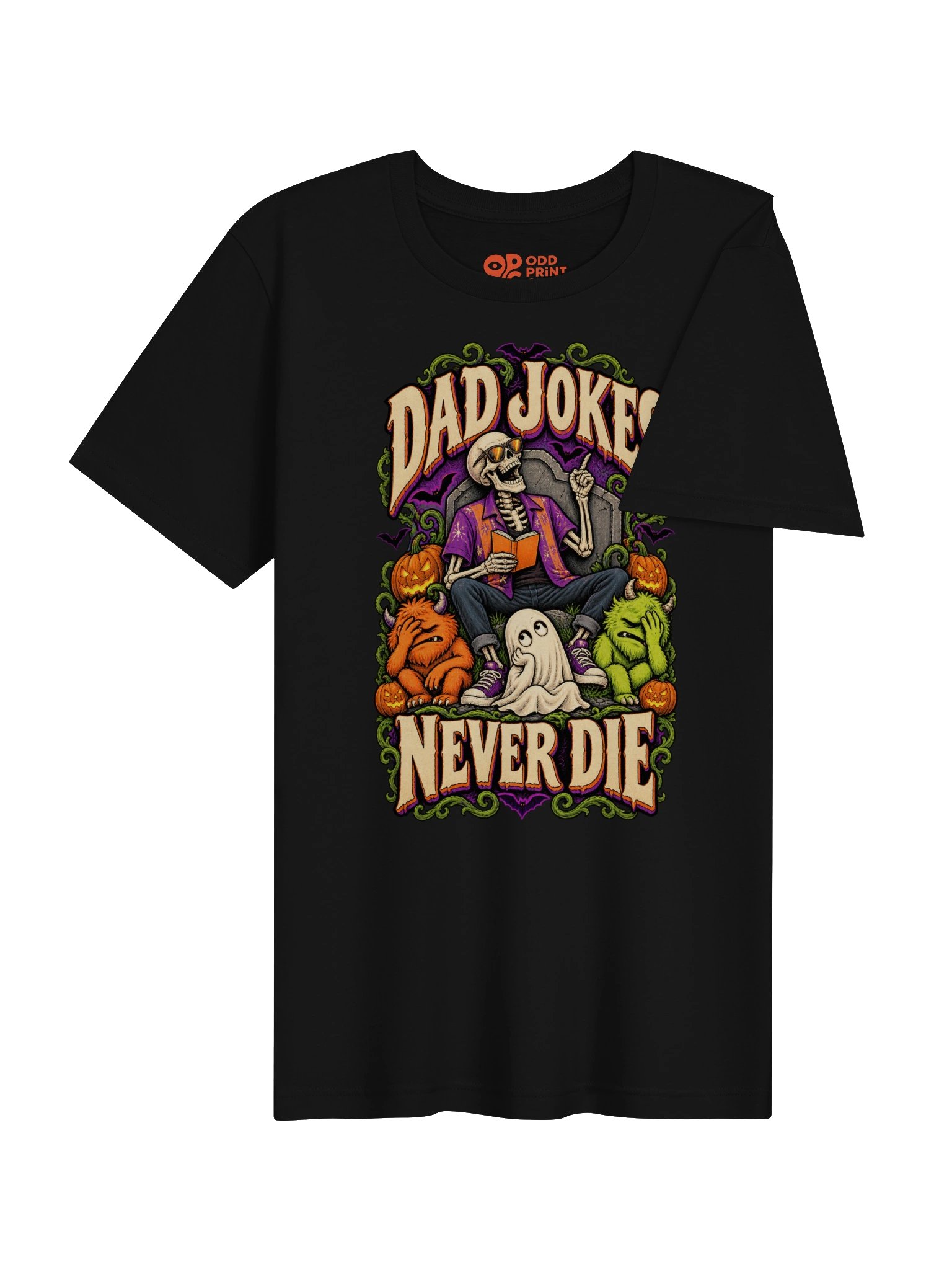Funny Halloween Dad T-Shirt – Dad Jokes Never Die product image (10)