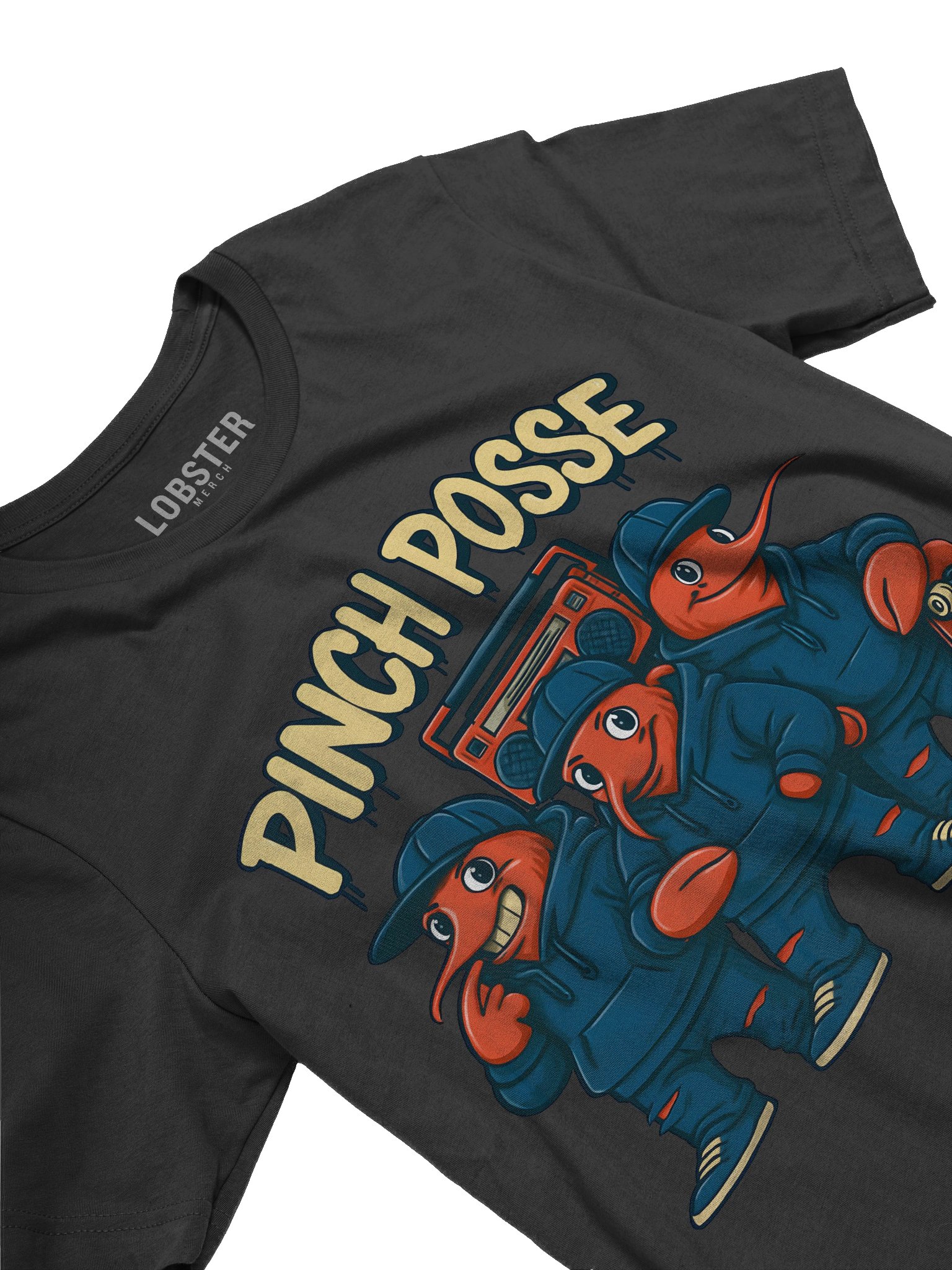 Pinch Posse T-Shirt | Funny Lobster Rap Crew Tee product image (8)