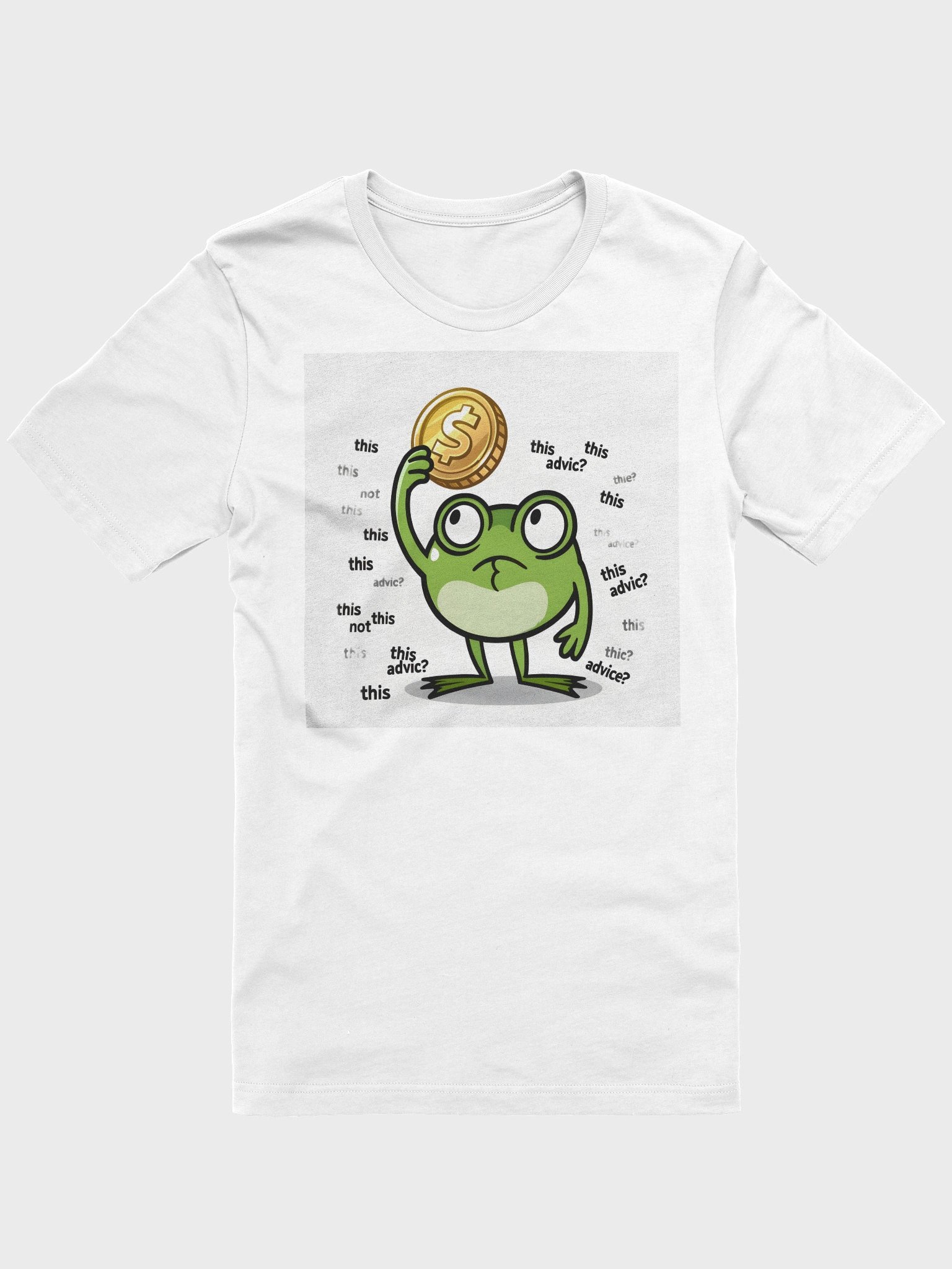 Funny Frog Money T-Shirt – “Frog of Financial Uncertainty” product image (49)
