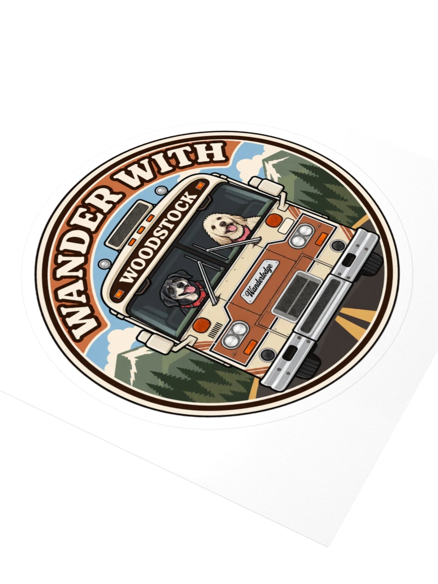 Woodstock Front & Center Sticker — Ember & Rain product image (3)