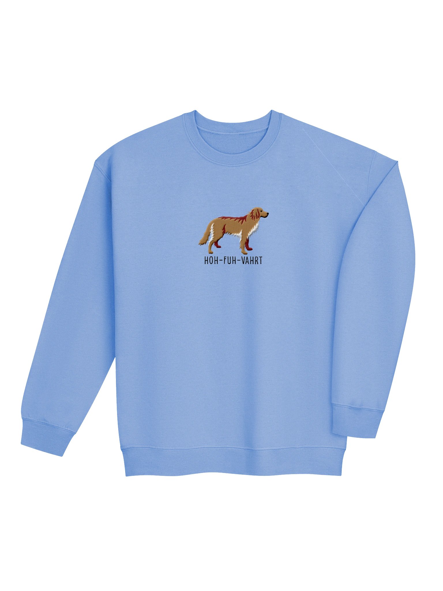Hoh-Fuh-Vahrt Sweatshirt (Embroidered) of a Hovawart(Blonde) product image (7)