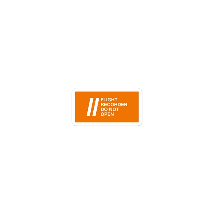 Flight Recorder Sticker product image (2)