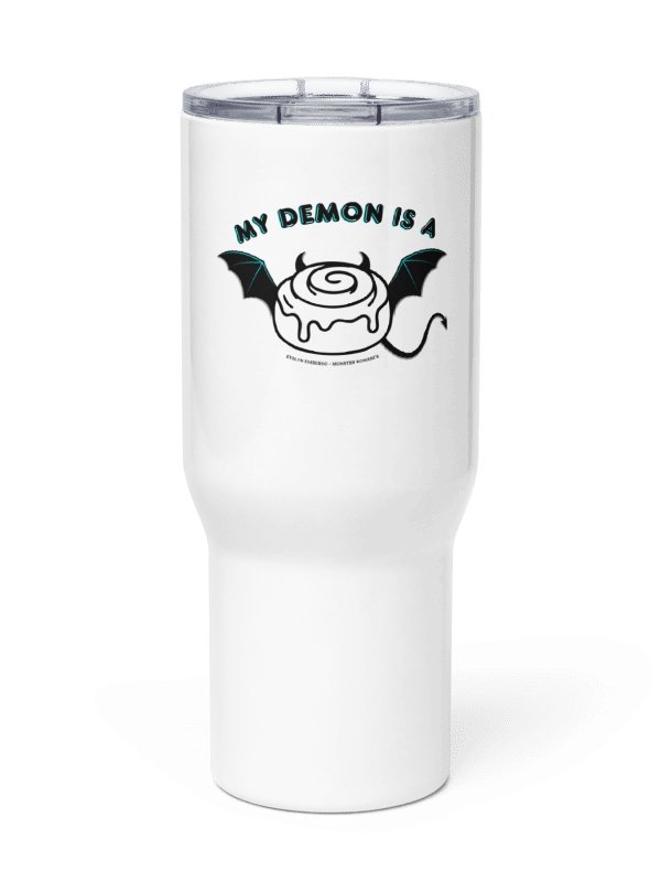 "My Demon is a Cinnamon Roll" Tumbler - Black text product image (7)