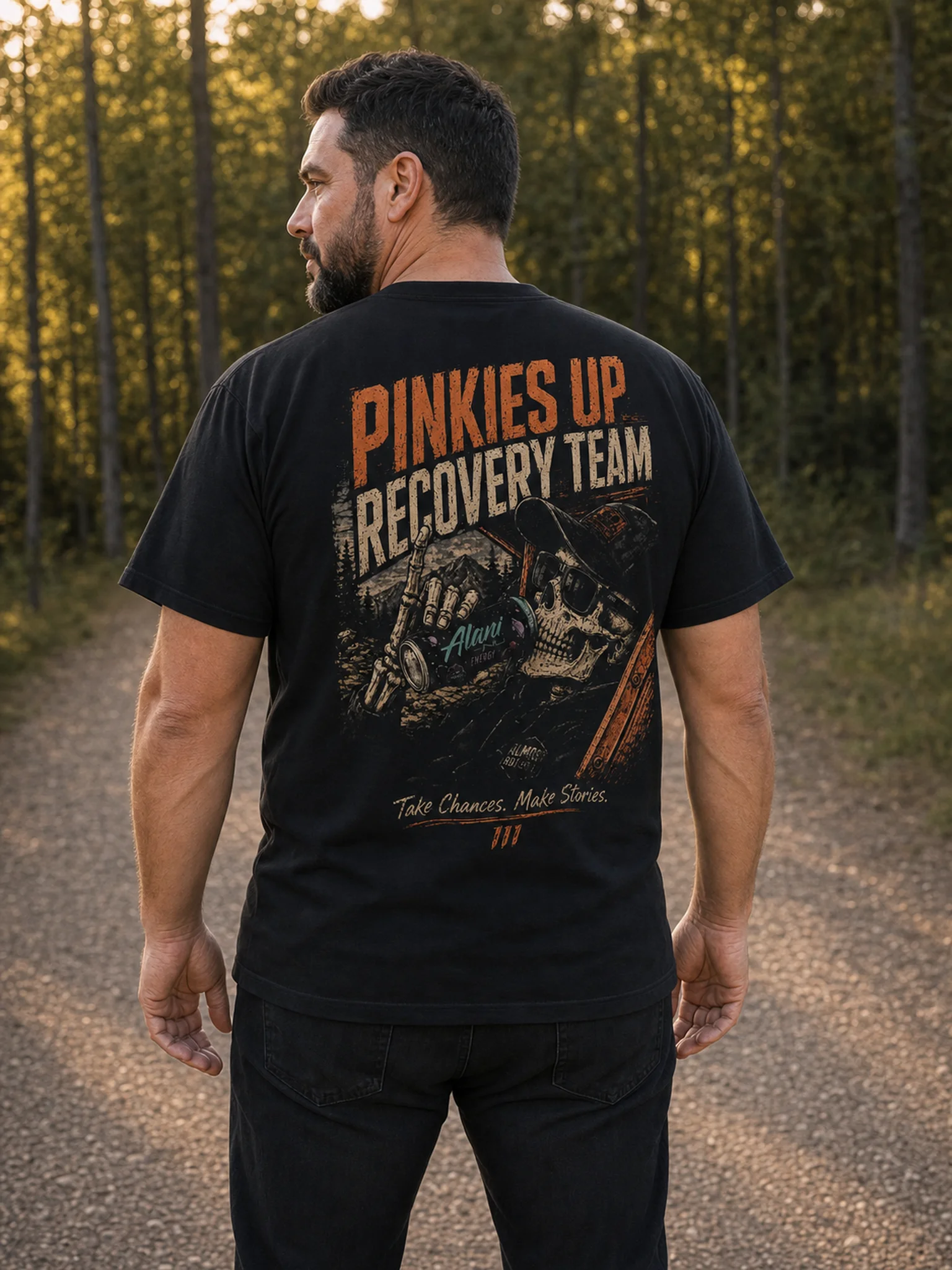 Pinkies Up Trail Graphic Tee product image (1)