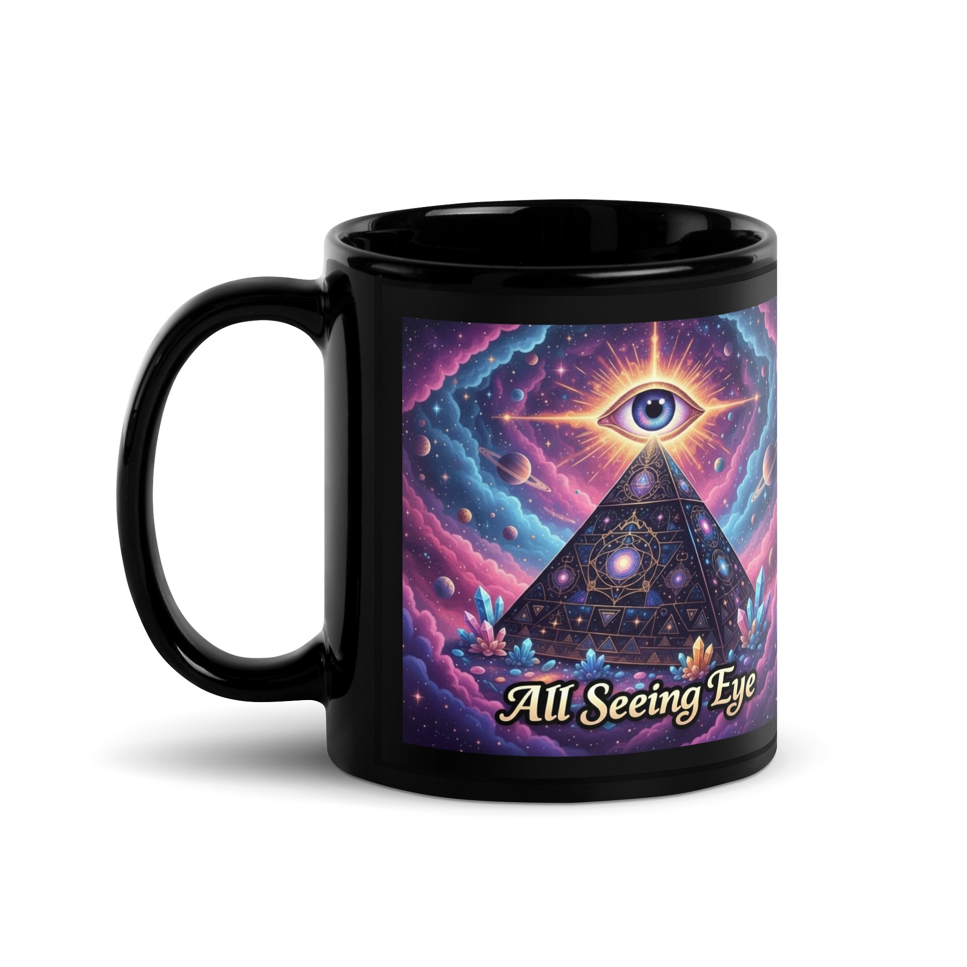 All Seeing Eye. -Black Glossy Mug product image (1)