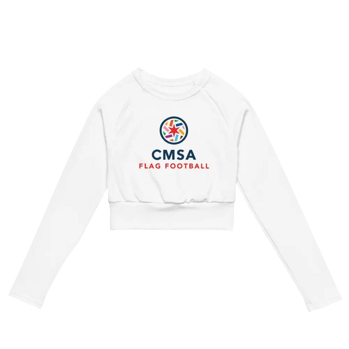 Long Sleeve White Crop Top product image (2)