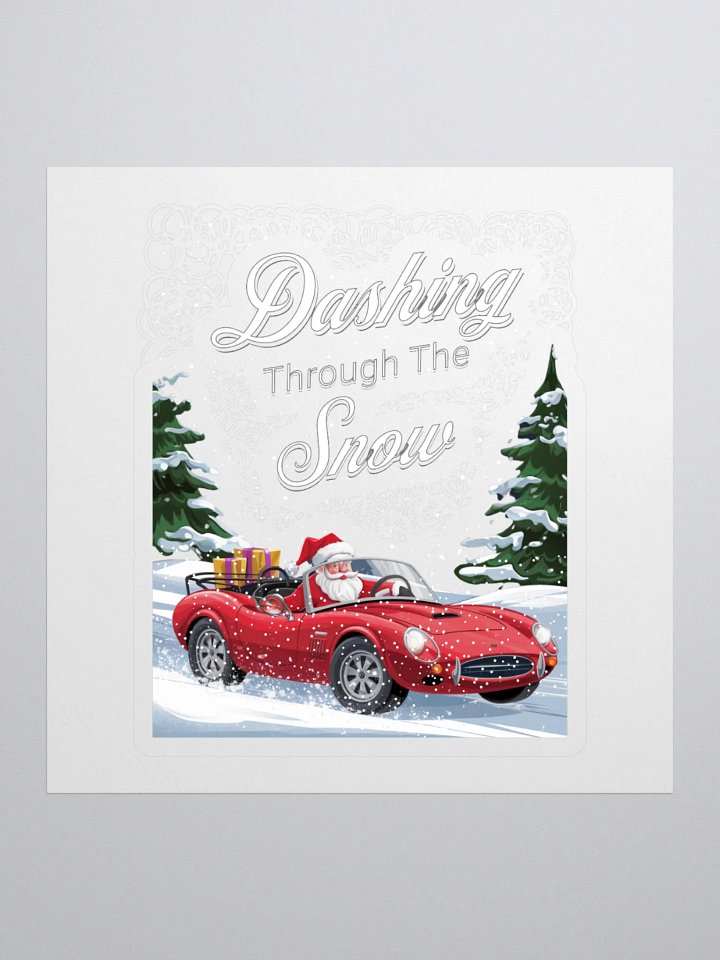 Dashing Through The Snow - Santa In A Red Convertible product image (1)