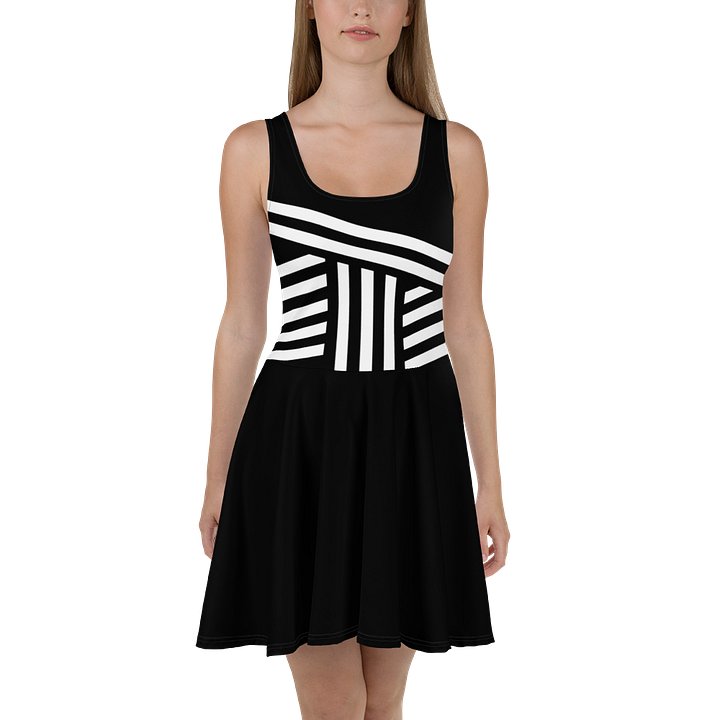 Black & White Minimalist Striped Dress product image (1)
