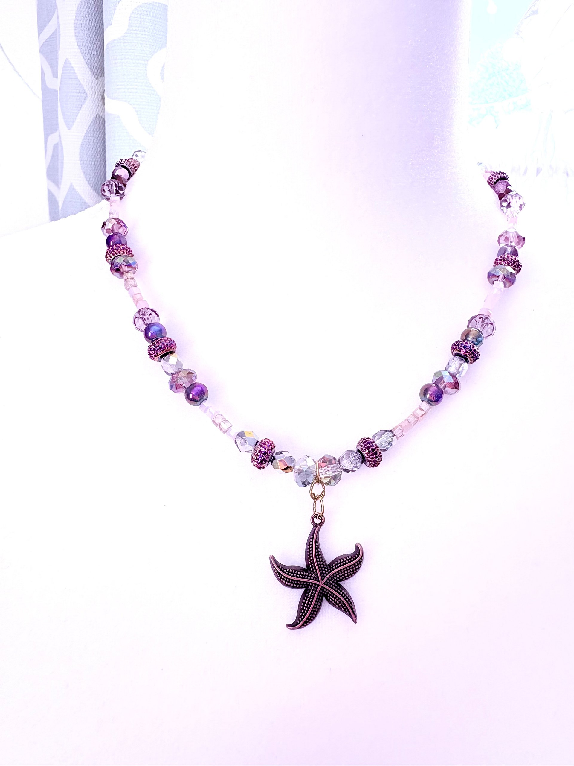 MFD-00027 | Copper Tone | Seaside Radiance | Starfish Pendant Necklace by Monique Faella Designs™ product image (1)