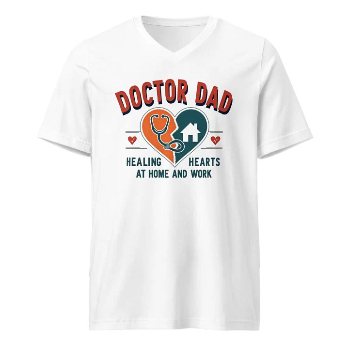 Healing Hearts Doctor Dad V-Neck Tee product image (1)