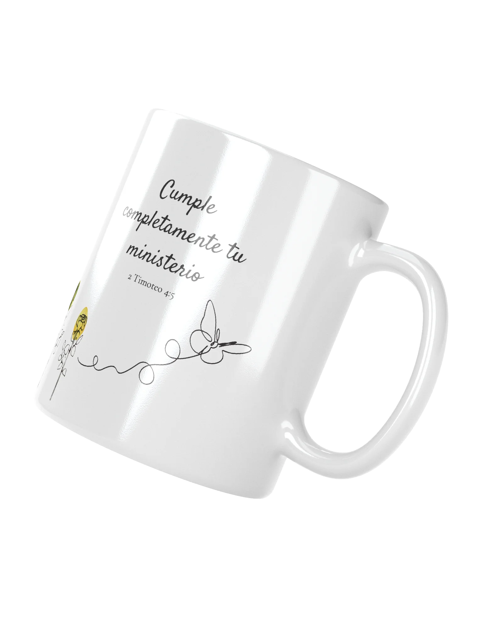 Taza Escuela del Servicio de Precursor 2026 – 2 Timoteo 4:5 Floral Inspiradora product image (4)