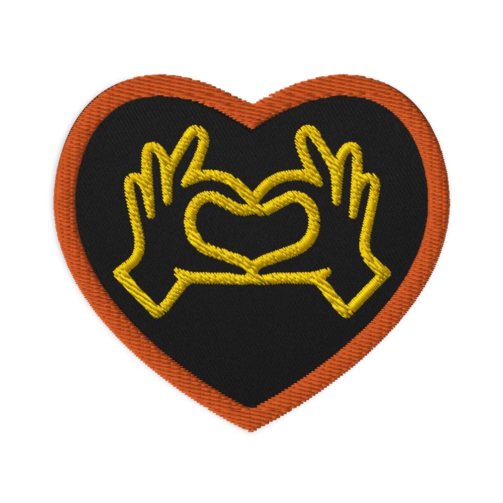 Love Gesture Embroidered Patch product image (1)