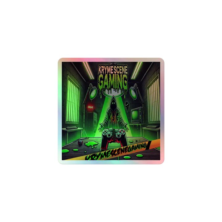 KrymeSceneGaming Holographic Sticker ✨🎮 product image (1)