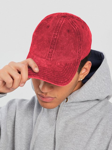 Photo showing Otto Vintage Wash Dad Hat