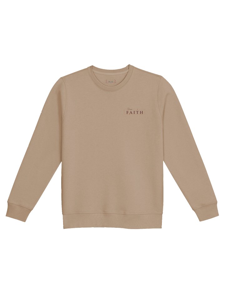 Premium Organic Unisex Sweatshirt - Faith Over Fear | Christian Apparel product image (1)