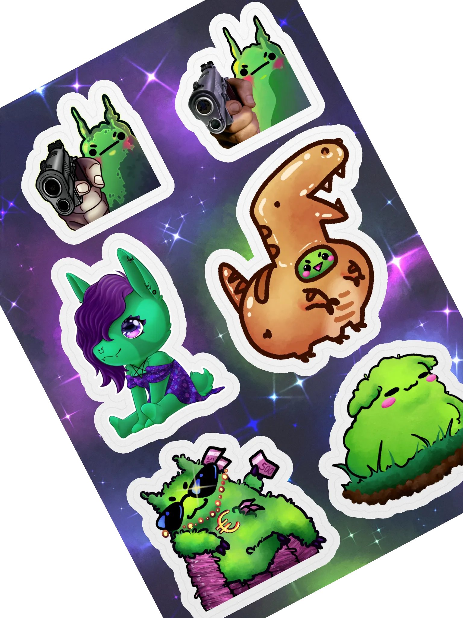 HneuHorde w/ Sitter - Sticker Sheet product image (1)