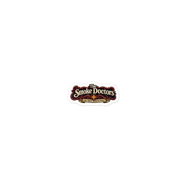 The Smoke Doctors Retro Badge Sticker product image (1)