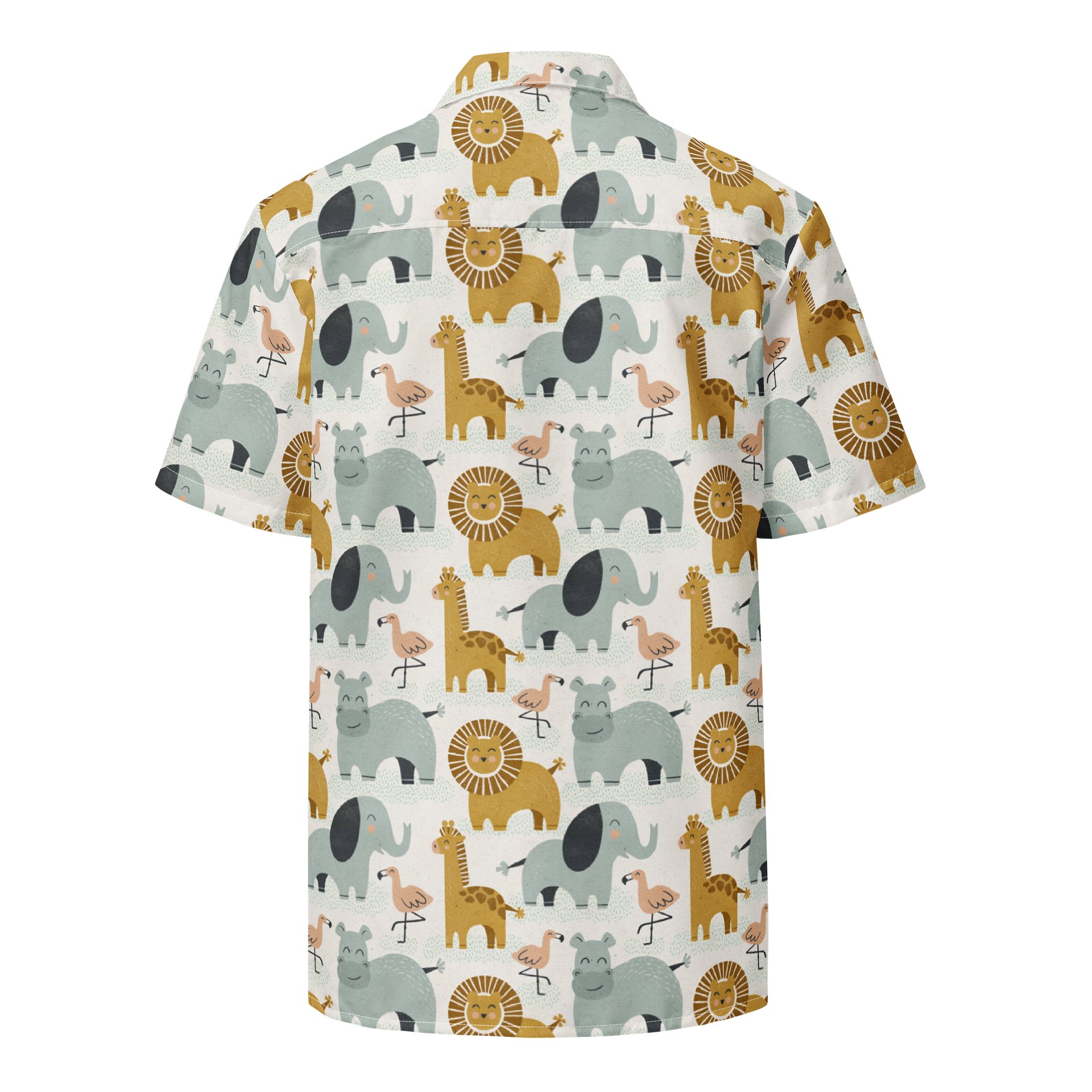 Retro Jungle Animals Hawaiian Shirt product image (2)