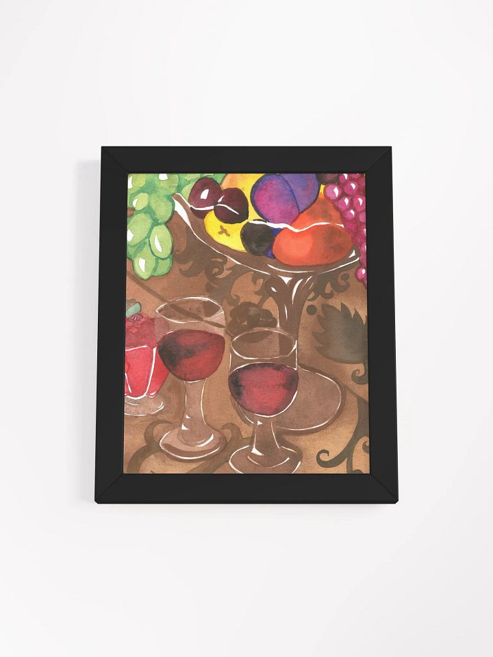 Wine and Fruits Framed Print product image (4)