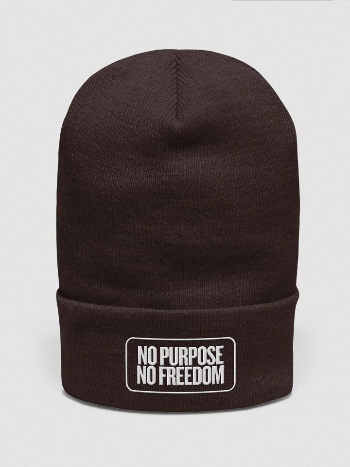 Abstract Dotted Beanie | AI Design no purpose no freedom product image (7)