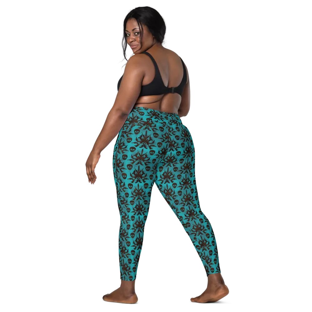 Gothic 2A High Waist Pocket Leggings - Teal product image (9)